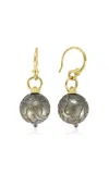Armenta 18k Yellow Gold Pearl Earrings In Grey