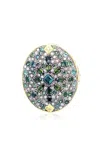 Armenta 18k Yellow Gold Sterling Silver Tourmaline Ring In Green