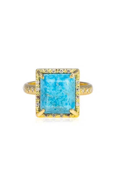 Armenta 18k Yellow Goldl Turquoise Ring