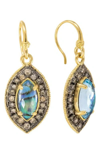 Armenta Blue Mother Of Pearl Drop Earrings