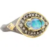Armenta Blue Mother Of Pearl Ring In Blue