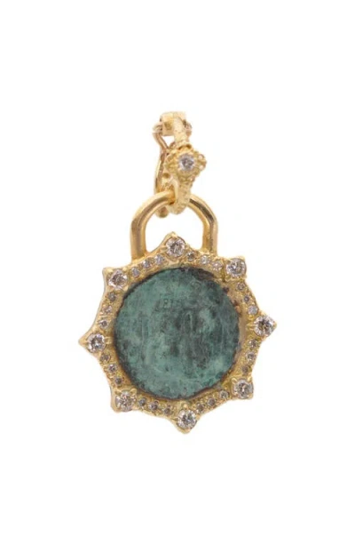 Armenta 18k Yellow Gold Artifact Coin Pendant