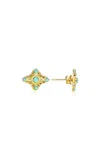 Armenta Crivelli 18k Yellow Gold Turquoise Earrings