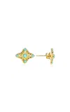 ARMENTA CRIVELLI 18K YELLOW GOLD TURQUOISE EARRINGS