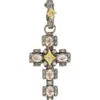 Armenta Crivelli Diamond & Morganite Cross Enhancer