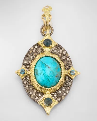 Armenta Crivelli Turquoise Pendant In Gold