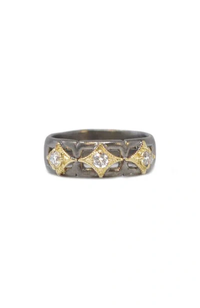 Armenta Crivielle Diamond Band Ring In Silver/gold