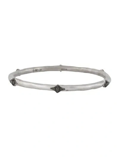 Pre-owned Armenta Diamond Bangle, 8" In Multicolor