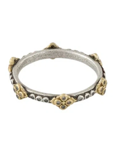 Pre-owned Armenta Diamond Crivelli Eternity Band In Multi