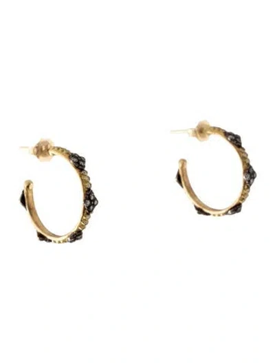 Pre-owned Armenta Diamond Crivelli Hoop Earrings In Multicolor