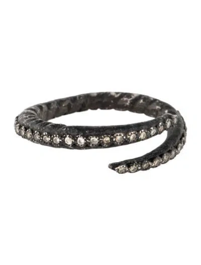 Pre-owned Armenta Diamond Old World Criss-cross Band In Multi