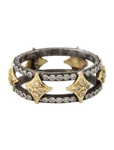 Pre-owned Armenta Diamond Old World Double Band In Multicolor