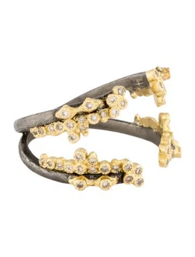 Pre-owned Armenta Diamond Old World Open Cluster Band In Multi