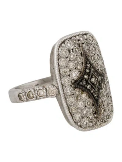 Pre-owned Armenta Diamond Signet Ring In Multi