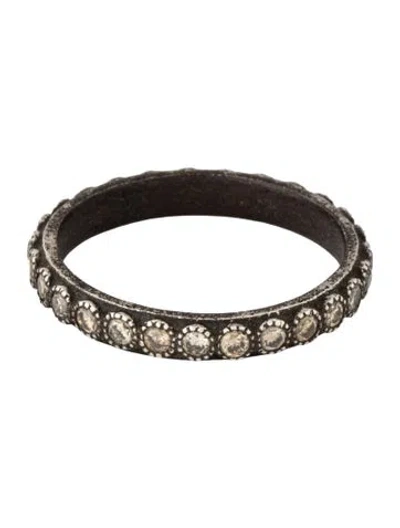 Pre-owned Armenta Diamond Stack Eternity Band In Multicolor