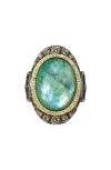 Armenta Emerald Triplet Statement Ring In Green