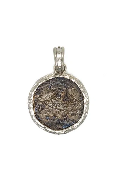 Armenta Monk Coin Pendant Charm