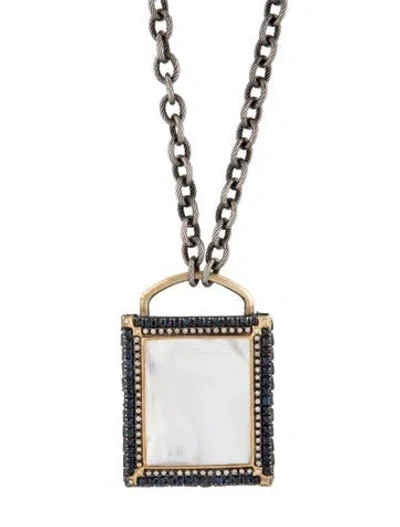 Pre-owned Armenta Multistone Pendant Necklace, 32.5" In Multicolor