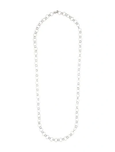 Pre-owned Armenta New World Hammered Chain Necklace, 34" In Multicolor