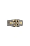 Armenta Old World Diamond Cross Ring