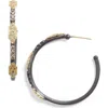 Armenta Old World Diamond Hoop Earrings