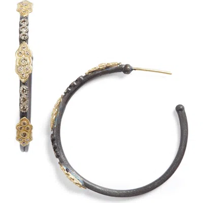 Armenta Old World Diamond Hoop Earrings