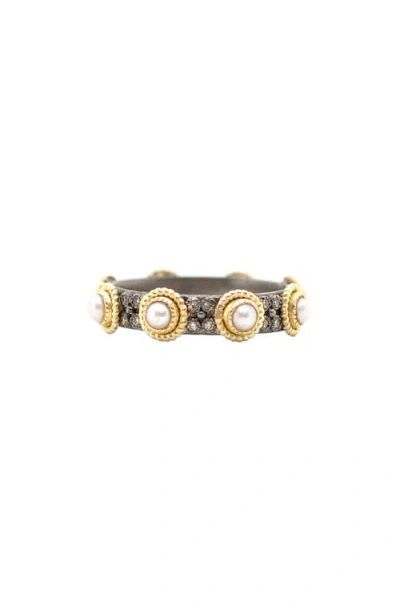 Armenta Old World Freshwater Pearl Station Band Ring In Multi