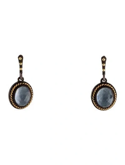 Pre-owned Armenta Quartz Drop Earrings In Multi