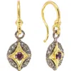 Armenta Rhodolite Garnet & Morganite Drop Earrings In Purple