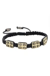 Armenta Romero Crivelli Cross Station Slider Bracelet In Black