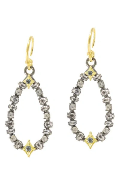Armenta Spinel & Morganite Drop Earrings In Silver/gold