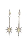 Armenta Spinel Sterling Silver 18k Yellow Diamond Earrings
