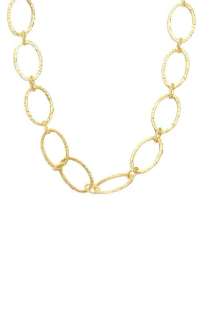Armenta Textured Link Necklace In Gold