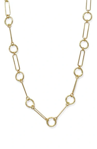 Armenta Textured Link Necklace In Gold