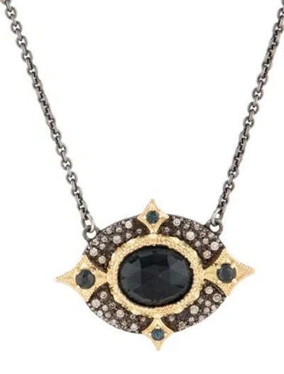 Pre-owned Armenta Topaz & Diamond Pendant Necklace, 18" In Multicolor