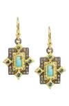 Armenta Turquoise & London Blue Topaz Crivelli Drop Earrings In Turquoise