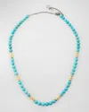 ARMENTA TURQUOISE BEADED NECKLACE, 16-20"L