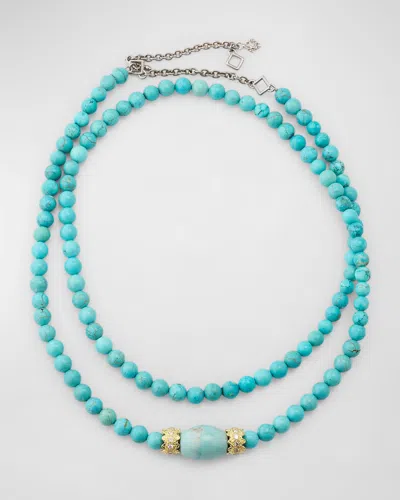 Armenta Turquoise Beaded Necklace, 30-34"l In Blue
