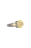Armenta Two-tone Sapphire Ring In Silver/gold