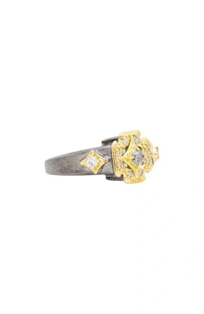 Armenta Two-tone Sapphire Ring In Silver/gold
