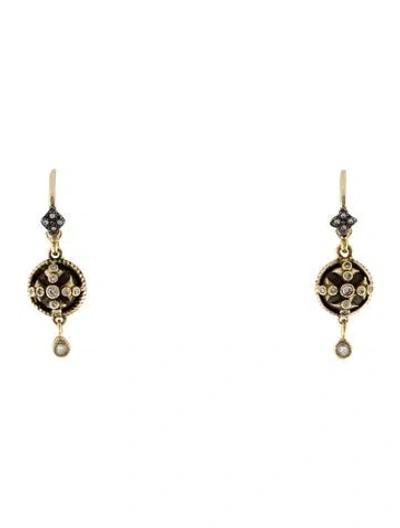 Pre-owned Armenta Two-tone Topaz Drop Earrings In Multi