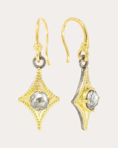 Armenta Women's 18k Gold Sterling Silver And Gray Diamond Earrings