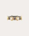 Armenta Old World Freshwater Pearl Station Band Ring In Gold