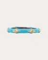 Armenta Women's Diamond & Turquoise Enamel Crivelli Stack Band Ring 18k Gold