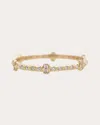 Armenta Women's Diamond & White Sapphire 18k Gold Baguette Stack Band Ring