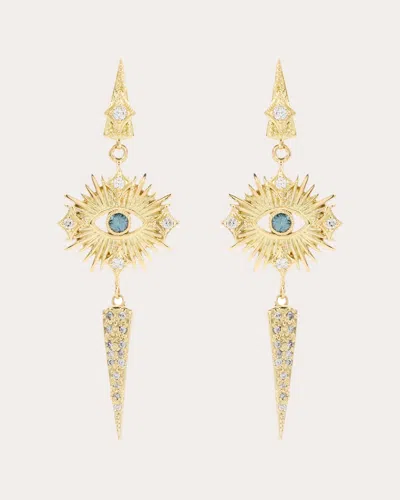 Armenta Women's Eye 18k Gold Spinel And Diamond Earrings