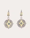 Armenta Women's Gray Spinel & Two-tone Crivelli Drop Earrings