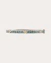 Armenta Women's Kick Sterling Silver 18k Gold Topaz Grandidierite And Diamond Bracelet In Metallic