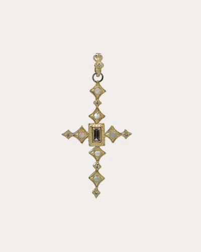 Armenta Women's Opal & Morganite Cross Pendant In Gold