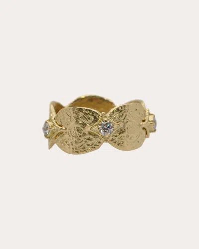 Armenta Women's Sueno 18k Gold Diamond Artifact Coin Ring